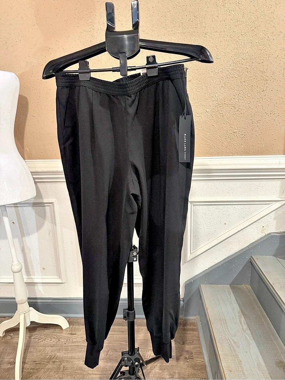 Black Label by Chico’s Track Soft Ankle Pants